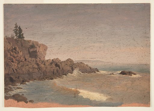 Schoodic Point from Mt. Desert Island, Maine