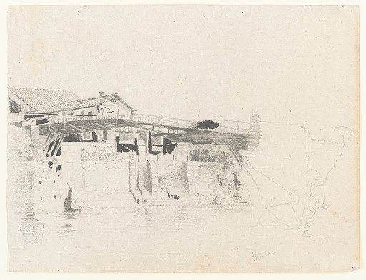 View of a Bridge and Buildings at Honda, Colombia
