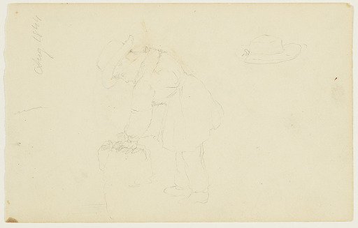 Theodore Cole Leaning on a Sack, Catskill, New York