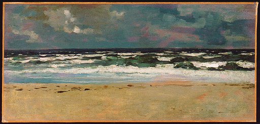 Sandy Beach with Breakers
