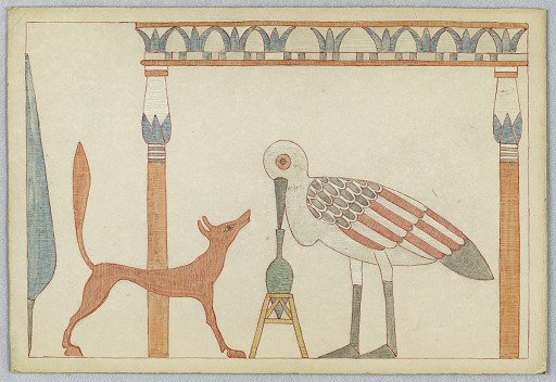 The Fox and the Stork, Illustration for Aesop's Fables