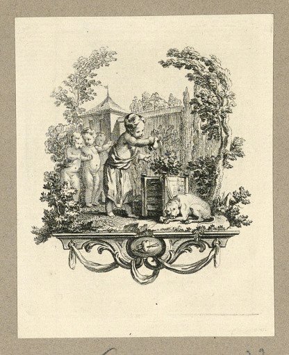 Child Watering a Plant