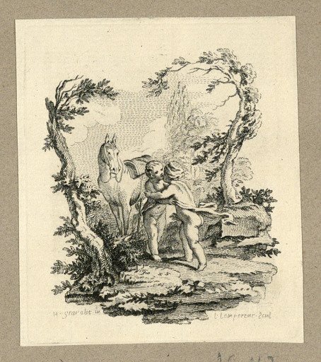 Two Children Embrace Each Other