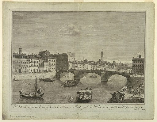 View of the Lungarno and the Ponte Santa Trinita