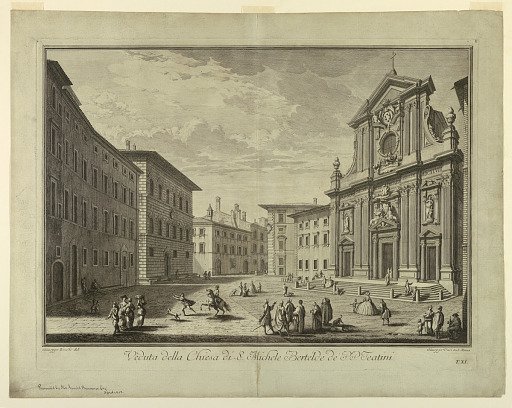 View of Florence, Plate from "Scelta di XXIV Vedute delle principali contrade, piazze, chiese, e palazzi della Città di Firenze"