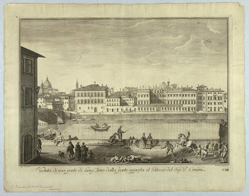 View of Florence, Plate from "Scelta di XXIV Vedute delle principali contrade, piazze, chiese, e palazzi della Città di Firenze"