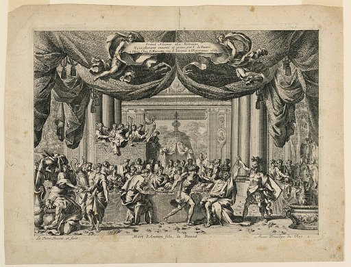 The Death of Amnon, Plate 1 from "Gland Alcoves a la Romaine"