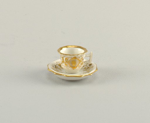 Cup and Saucer, from a Miniature Tea Set