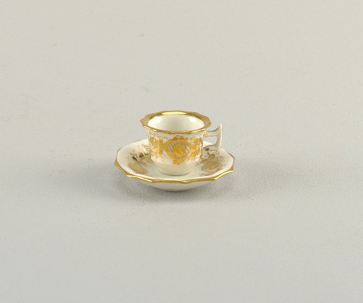 Cup and Saucer, from a Miniature Tea Set