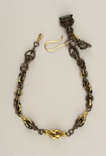 Watch, chain, and key