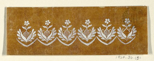 Design for an Embroidered or Woven Border of the "Fabrique de St. Ruf"