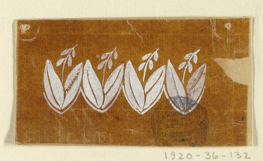 Design for an Embroidered or Woven Horizontal Border of the "Fabrique de St. Ruf"