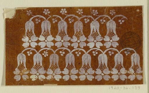 Design for an Embroidered or Woven Horizontal Border of the "Fabrique de St. Ruf"
