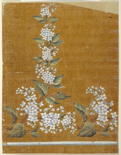 Design for the Border Motif of a Woven Fabric of the "Fabrique de St. Ruf"