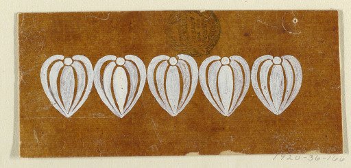 Design for an Embroidered or Woven Horizontal Border of the "Fabrique de St. Ruf"