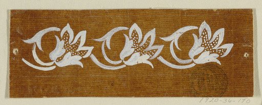 Design for an Embroidered or Woven Horizontal Border of the "Fabrique de St. Ruf"
