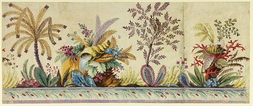 Design no. 10 for an Embroidered Border of the "Fabrique de St. Ruf"