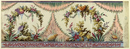 Design no. 12 for an Embroidered Horizontal Border of the "Fabrique de St. Ruf"