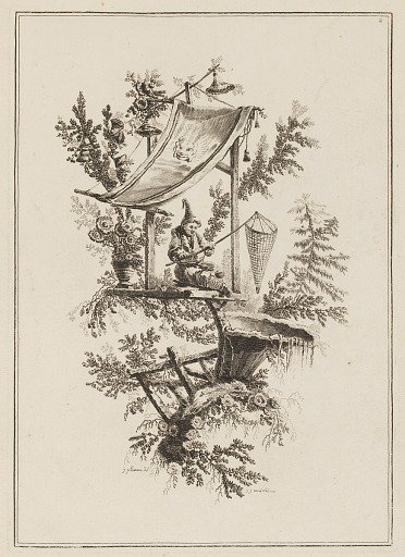 Plate 2, "Suite de douze Pêcheurs et Chasseurs"