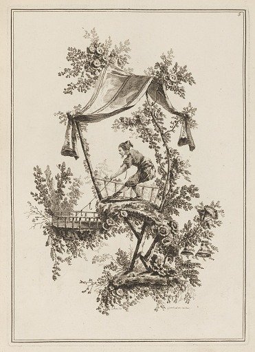 Plate 5, "Suite de douze Pêcheurs et Chasseurs"