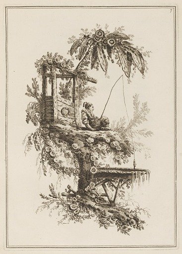 Plate 7, "Suite de douze Pêcheurs et Chasseurs"