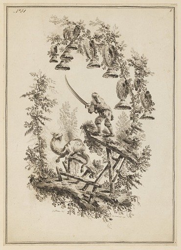 Plate 8, "Suite de douze Pêcheurs et Chasseurs"