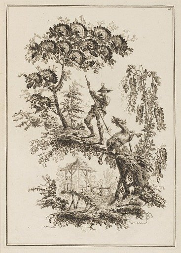 Plate 10, from "Suite de Douze Pêcheurs et Chasseurs"