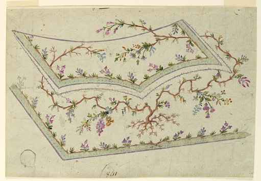 Design for the Embroidery of a Man's Waistcoat of the "Fabrique de St. Ruf"