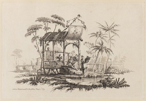 Figures Underneath a Structure