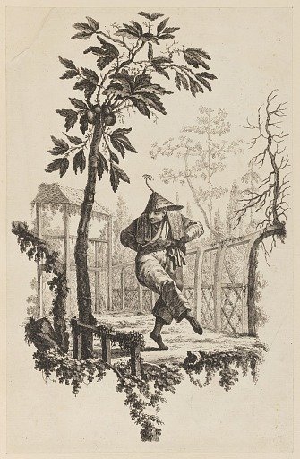 Figure Under Bough