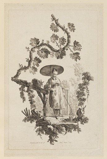 Figure With Parasol Under Bough