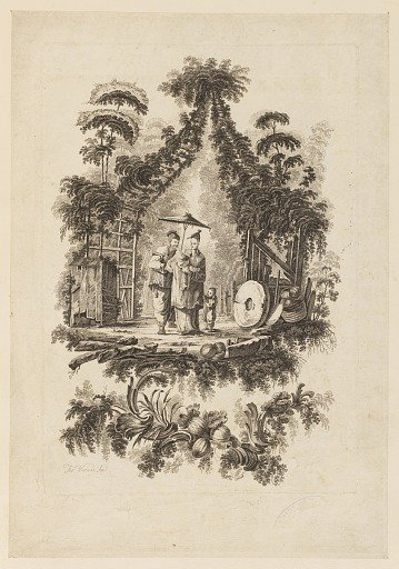 Two Figures Under Parasol