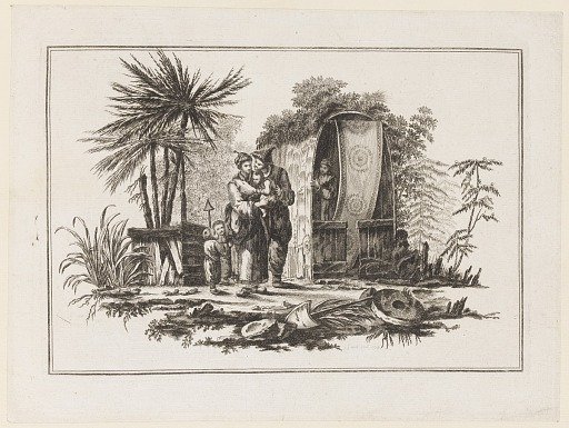 A Family, from "Nouveau Cahier de Six Feuilles De Différents Sujets Chinois Historiés"