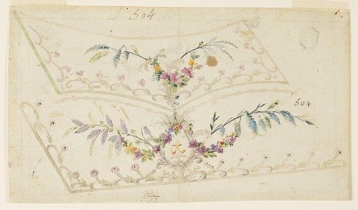 Design for the Embroidery of a Man's Waistcoat of Pattern No. 504 of the "Fabrique de St. Ruf"