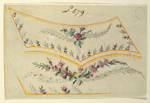 Design for the Embroidery of a Man's Waistcoat of Pattern No. 579 of the "Fabrique de St. Ruf"