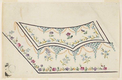 Design for the Embroidery of a Man's Waistcoat of Pattern No. 10 of the "Fabrique de St. Ruf"