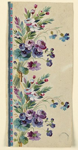 Design for an Embroidered Vertical Border