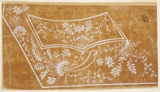 Design for Embroidered Waistcoat, pattern 1713 of the Fabrique de St. Ruf