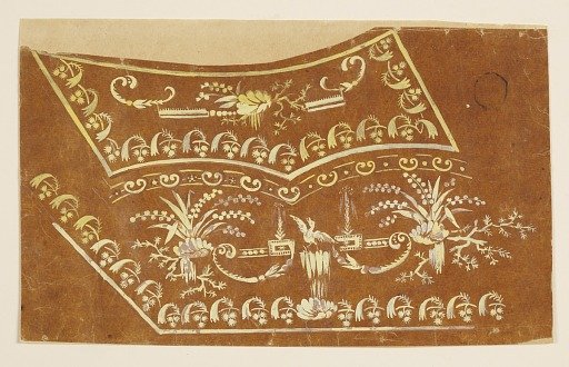 Design for the Embroidery of a Waistcoat of the "Fabrique de St. Ruf"