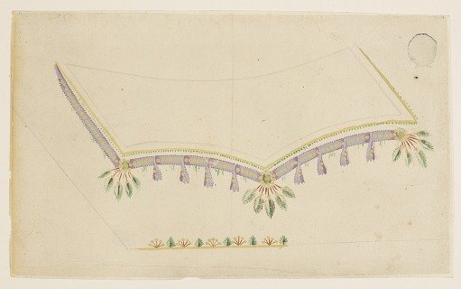 Design for Embroidered Waistcoat, pattern 1919 of Fabrique de St. Ruf