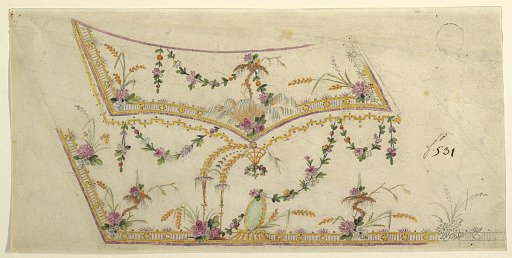 Design for an Embroidered Waistcoat, Pattern 531 of the "Fabrique de St. Ruf"