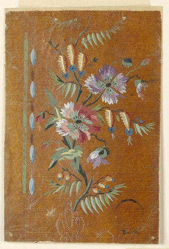 Design for an Embroidered or Woven Border of the "Fabrique de St. Ruf"