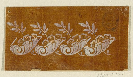 Design for an Embroidered or Woven Border of the "Fabrique de St. Ruf"