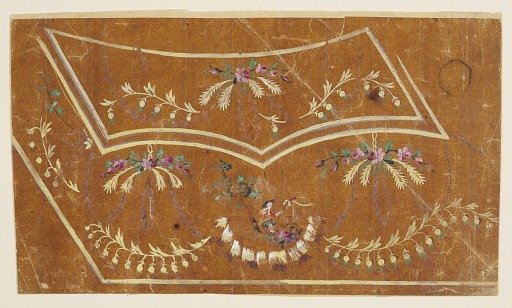 Design for the Embroidery of the Left Bottom Corner of a Man's Waistcoat of the "Fabrique de St. Ruf"