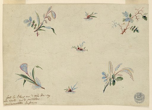 Design for the Embroidery of Wearing Apparel of the "Fabrique de St. Ruf"