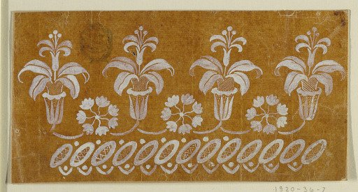 Design for an Embroidered or Woven Border of the "Fabrique de St. Ruf"