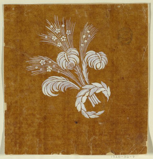 Design for an Embroidered or Woven Nosegay of the "Fabrique de St. Ruf"