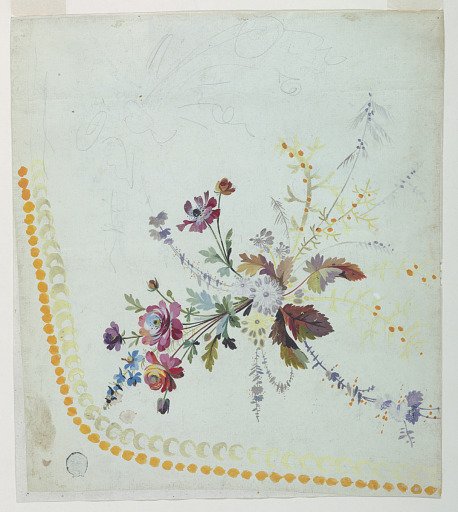 Design for the Embroidery of a Lady's Overskirt of the "Fabrique de St. Ruf"