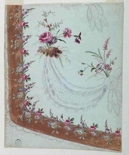 Design for the Embroidery of a Lady's Overskirt of the "Fabrique de St. Ruf"