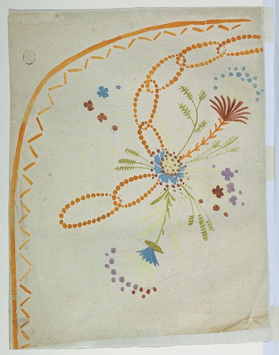 Design for the Embroidery of a Lady's Overskirt of the "Fabrique de St. Ruf"